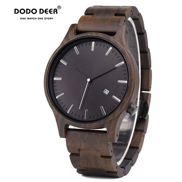 dodo deer wood watch men fashion date display wooden timepieces chronograph quartz watches paper gift box dropship b09, Slivery;brown
dodo deer wood watch men fashion date display wooden timepieces chronograph quartz watches paper gift box dropship b09, Slivery;brown