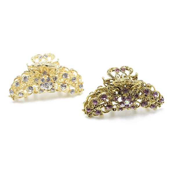 vintage flower crab hair clip hair ornament rhinestone crystal metal claw clip for women alloy jewelry 10 colors available, Golden;white
vintage flower crab hair clip hair ornament rhinestone crystal metal claw clip for women alloy jewelry 10 colors available, Golden;white