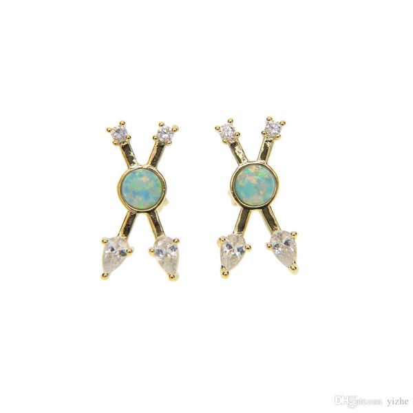 fashion european criss x design white cz with green fire opal unique fashion classic women ladies 18k gold plated cross earring, Golden;silver
fashion european criss x design white cz with green fire opal unique fashion classic women ladies 18k gold plated cross earring, Golden;silver