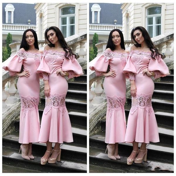 2020 new arrival pink country bridesmaids dresses wedding guest dress off shoulder lace applique poet sleeves tea length maid of honor gowns, White;pink
2020 new arrival pink country bridesmaids dresses wedding guest dress off shoulder lace applique poet sleeves tea length maid of honor gowns, White;pink