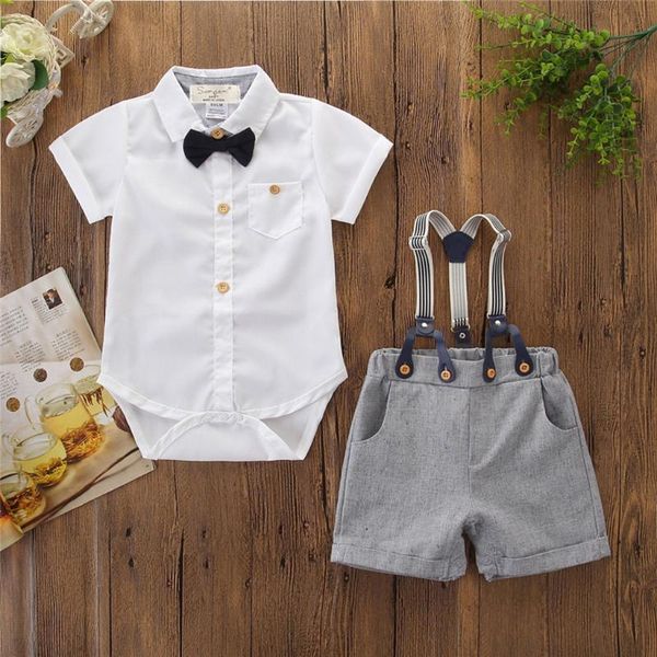 малыш дети детские мальчики одежда экипировка ромпер + шорты + bow tie gentleman партии костюм, White
малыш дети детские мальчики одежда экипировка ромпер + шорты + bow tie gentleman партии костюм, White