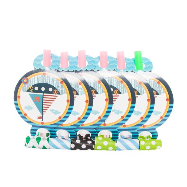 6pcs/lot nautical theme blowout toy for kids birthday party wedding decoration marine blue boat noise makers party supplies
6pcs/lot nautical theme blowout toy for kids birthday party wedding decoration marine blue boat noise makers party supplies