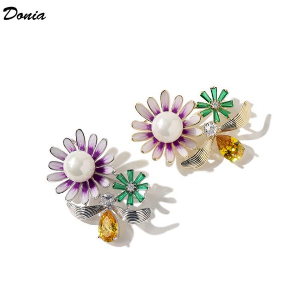 donia jewelry european and american exquisite brooch inlaid zircon shell pearl petals brooch ladies cardigan, Gray
donia jewelry european and american exquisite brooch inlaid zircon shell pearl petals brooch ladies cardigan, Gray