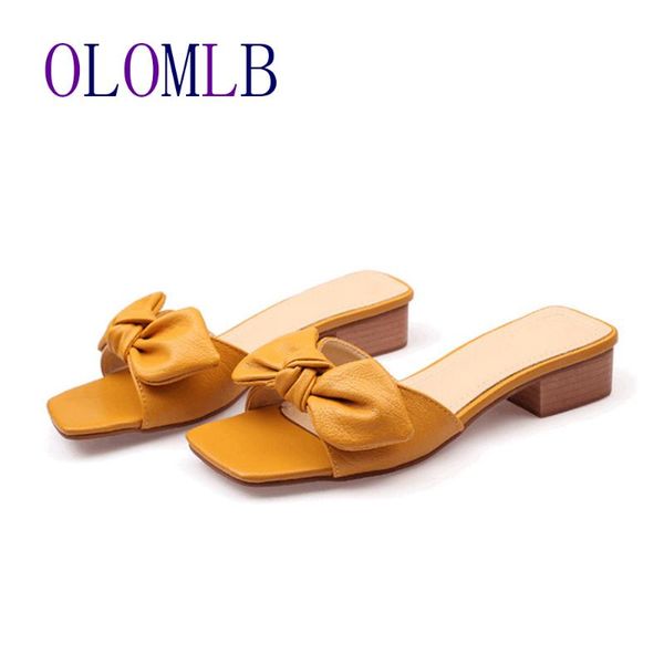 slippers 2021 summer bow knot ladies women shoes square high heels outside fashion slides casual woman l014, Black
slippers 2021 summer bow knot ladies women shoes square high heels outside fashion slides casual woman l014, Black