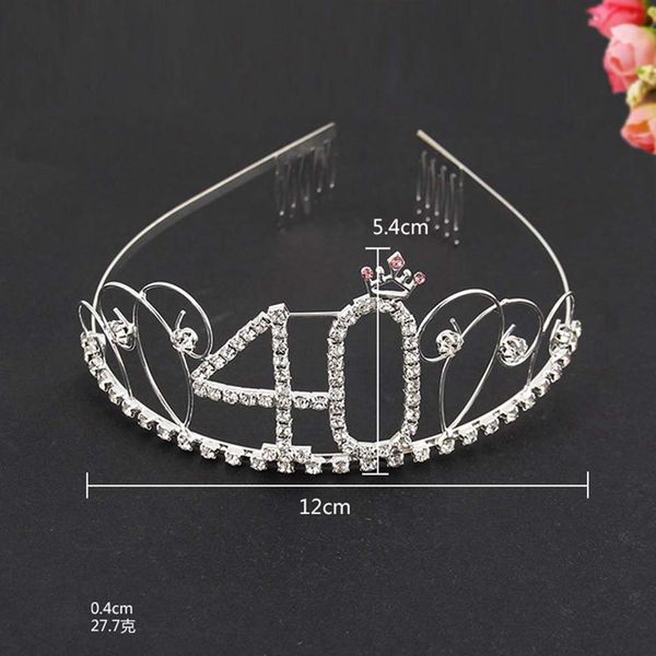 anniversary birthday 13/16/18//30/40/50th silver rhinestone tiara crown headband happy birthday, Golden;white
anniversary birthday 13/16/18//30/40/50th silver rhinestone tiara crown headband happy birthday, Golden;white