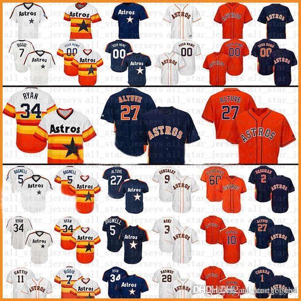 Astros Baseball Jersey Houston 27 Jose Altuve 35 Justin Verlander 4 George Springer 1 Carlos Correa 2 Alex 5 Bagwell 7 Biggio 34 Ryan
Astros Baseball Jersey Houston 27 Jose Altuve 35 Justin Verlander 4 George Springer 1 Carlos Correa 2 Alex 5 Bagwell 7 Biggio 34 Ryan