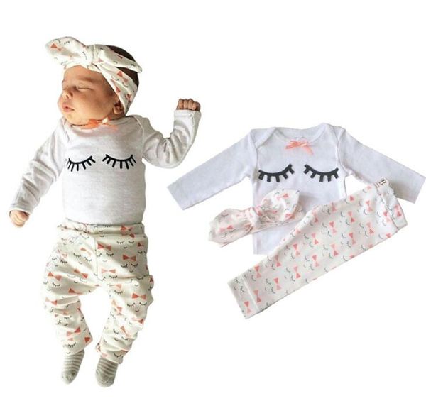 одежда для малышей baby girl set детская одежда ресницы с длинным рукавом из хлопка топы + брюки + повязка на голову три части наряды для де, White
одежда для малышей baby girl set детская одежда ресницы с длинным рукавом из хлопка топы + брюки + повязка на голову три части наряды для де, White