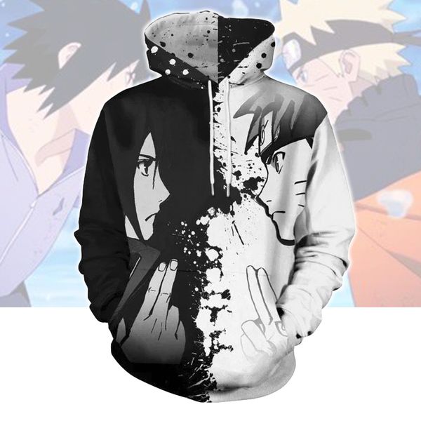 new vs sasuke cosplay hoodies men woman fashion zipper cardigan jacket sweatshirt, Black
new vs sasuke cosplay hoodies men woman fashion zipper cardigan jacket sweatshirt, Black