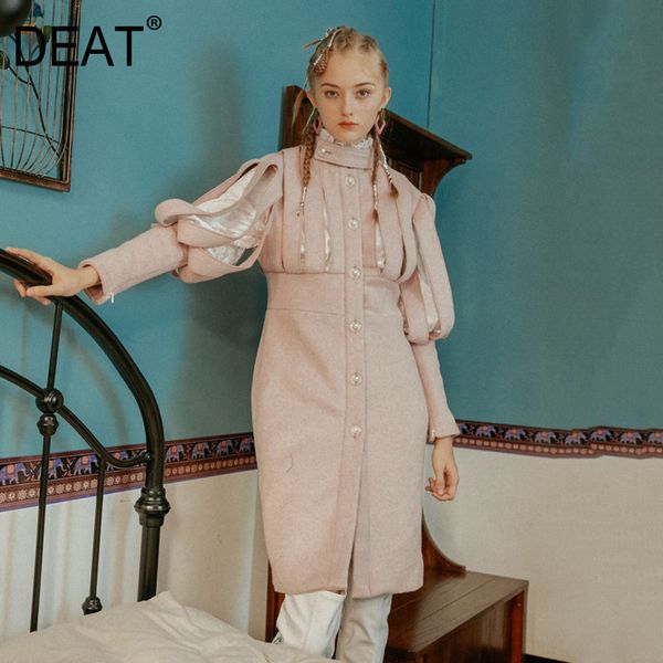 deat 2020 new spring solid color single breasted mid-length coat women vintage loose fake two turtleneck woolen coat tide pd682, Black
deat 2020 new spring solid color single breasted mid-length coat women vintage loose fake two turtleneck woolen coat tide pd682, Black