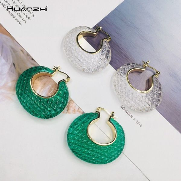 huanzhi 2019 new transparent green resin hyperbole oval honeycomb personality hoop earrings for women girl travel gift jewelry, Golden;silver
huanzhi 2019 new transparent green resin hyperbole oval honeycomb personality hoop earrings for women girl travel gift jewelry, Golden;silver