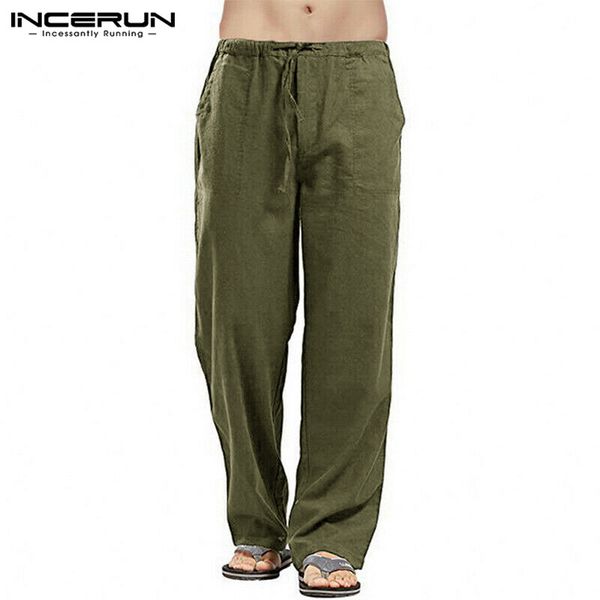 incerun solid color casual pants men vintage elastic waist loose straight pants joggers workout sweatpants street trousers men, Black
incerun solid color casual pants men vintage elastic waist loose straight pants joggers workout sweatpants street trousers men, Black