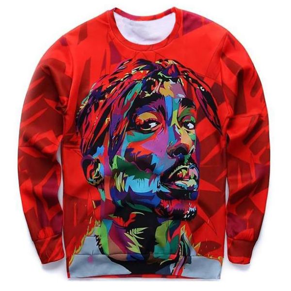 dropshipping 3d fashion men's pullover casual sportswear, Black