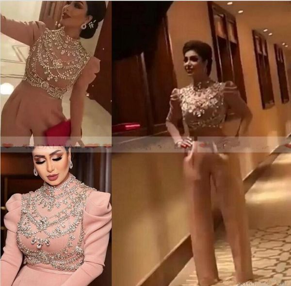 new beaded crystals pink satin african prom dresses jumpsuits with long sleeves dubai arabic formal evening gowns celebrity ankle length, Black;red
new beaded crystals pink satin african prom dresses jumpsuits with long sleeves dubai arabic formal evening gowns celebrity ankle length, Black;red