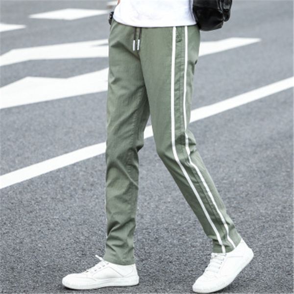 men trousers slim fit sport race pants sweatpants casual sweat pants sport jogging stripe fitness pants for men slim joggers, Black
men trousers slim fit sport race pants sweatpants casual sweat pants sport jogging stripe fitness pants for men slim joggers, Black