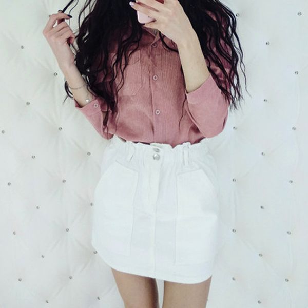septhydrogen brand summer women denim skirt pockets white high waist jeans skirts a-line casual ruffles female mini saia mujer, Black
septhydrogen brand summer women denim skirt pockets white high waist jeans skirts a-line casual ruffles female mini saia mujer, Black