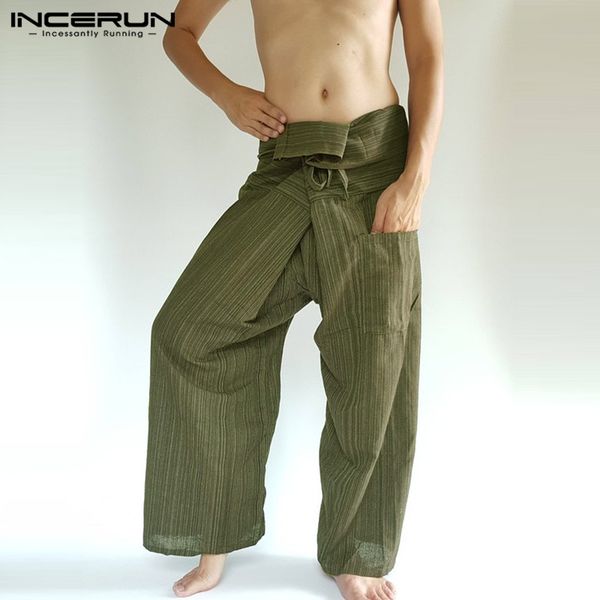 incerun 2019 men thai fisherman pants striped loose pockets casual wide leg yoga-pants cotton vintage joggers trousers men s-5xl, Black
incerun 2019 men thai fisherman pants striped loose pockets casual wide leg yoga-pants cotton vintage joggers trousers men s-5xl, Black