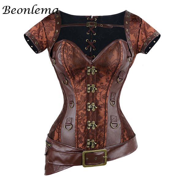 steampunk corset gothic women vintage retro corselet goth lace up bustiers korset leather plus size buckle gorset 6xl, Black;white
steampunk corset gothic women vintage retro corselet goth lace up bustiers korset leather plus size buckle gorset 6xl, Black;white