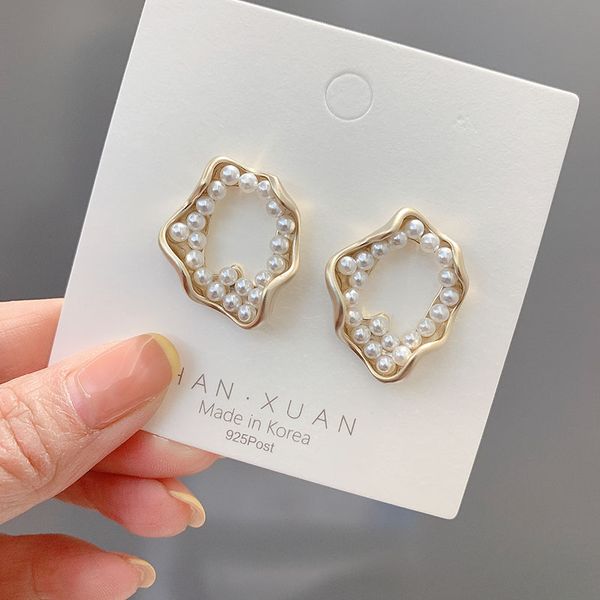 2020 japan new vintage irregular opal stone big stud earrings for women fashion temperament simulated pearl brinco, Golden;silver
2020 japan new vintage irregular opal stone big stud earrings for women fashion temperament simulated pearl brinco, Golden;silver