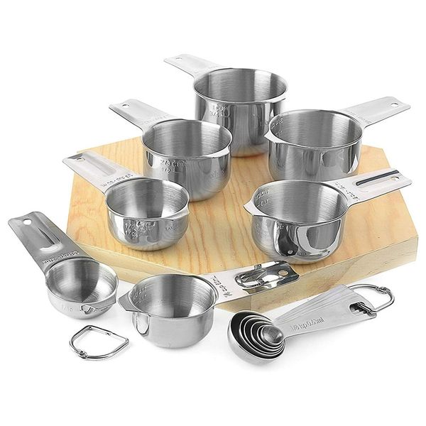 13pcs измерительные кубки и измерительные ложки из нержавеющей стали - кухонные принадлежности другое кухонные инструменты
13pcs измерительные кубки и измерительные ложки из нержавеющей стали - кухонные принадлежности другое кухонные инструменты