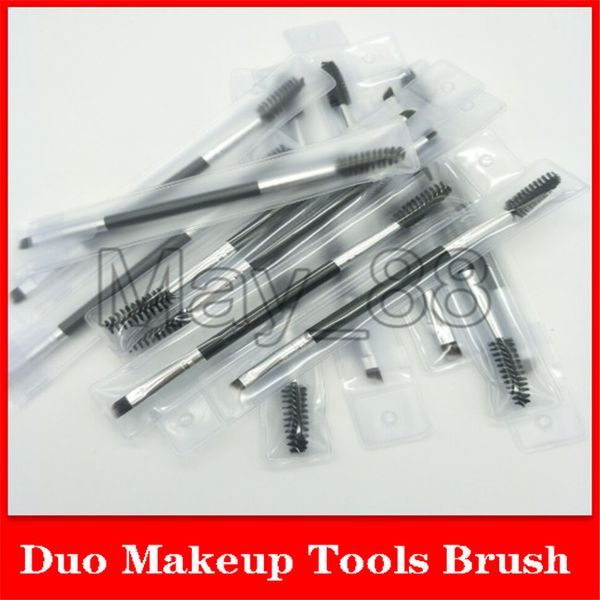 

Известный бренд Duo Brush #12 #7 кисти для макияжа с логотипом большой синтетический дуэт бровей брови макияж кисти комплект пинцет завод оптом