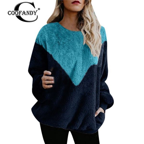 women casual v-neck long sleeve patchwork pullover loose sweatshirt contrast color autumn regular, Black
women casual v-neck long sleeve patchwork pullover loose sweatshirt contrast color autumn regular, Black