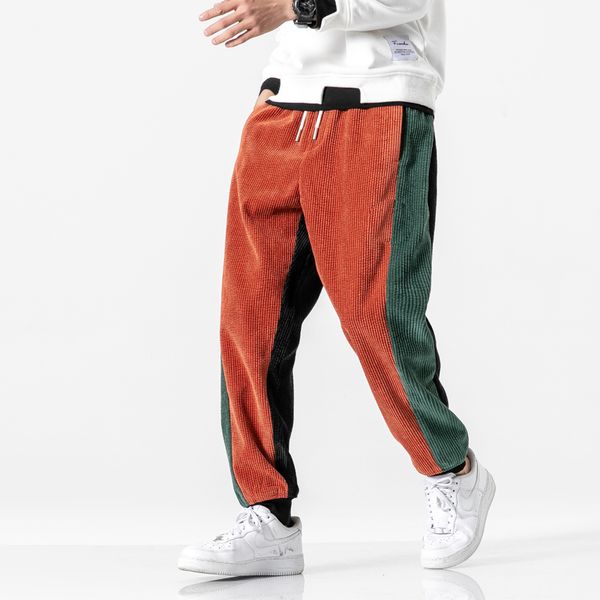men's pants spring/summer 2021 corduroy casual plus-size loose leg radish, Black
men's pants spring/summer 2021 corduroy casual plus-size loose leg radish, Black