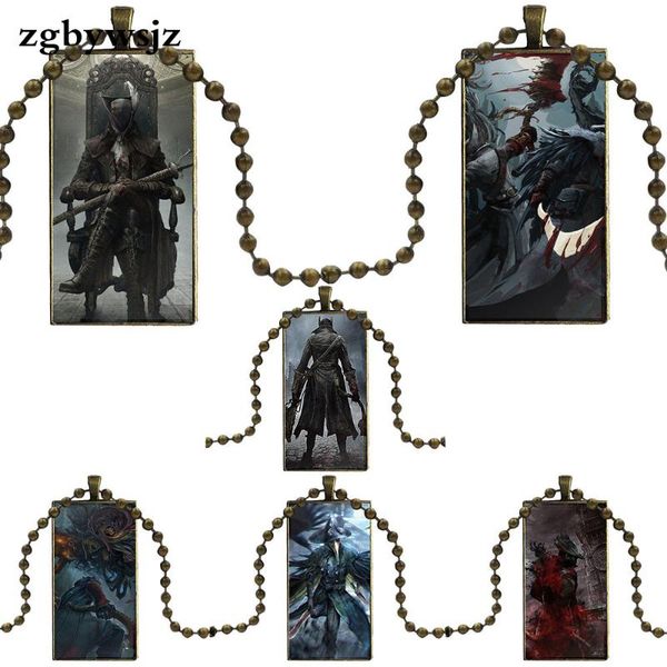 for women girls fashionable bloodborne games steel color glass cabochon with rectangle shaped pendant choker necklace, Silver
for women girls fashionable bloodborne games steel color glass cabochon with rectangle shaped pendant choker necklace, Silver