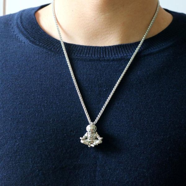 astronaut pendant necklace galaxy universe spaceman with stainless steel chain, Silver
astronaut pendant necklace galaxy universe spaceman with stainless steel chain, Silver