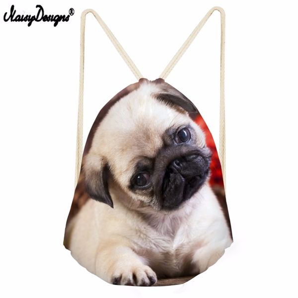 new vintage puppy pug print drawstring bag for women cute kids travel storage rucksack girls bagpack sack pack mochila polyester
new vintage puppy pug print drawstring bag for women cute kids travel storage rucksack girls bagpack sack pack mochila polyester