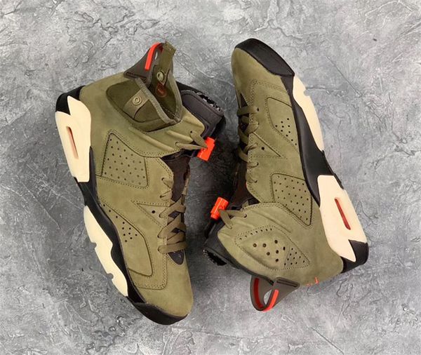 2019 authentic travis scott x air 6 medium olive cactus jack 56jordan retro man basketball shoes sports sneakers cn1084-200 with box, White;red
2019 authentic travis scott x air 6 medium olive cactus jack 56jordan retro man basketball shoes sports sneakers cn1084-200 with box, White;red