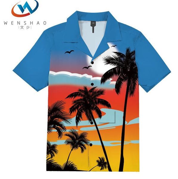 20ss mens printed hawaiian loose vacation plus size button short sleeve casual buttons apparel comfort, White;black
20ss mens printed hawaiian loose vacation plus size button short sleeve casual buttons apparel comfort, White;black