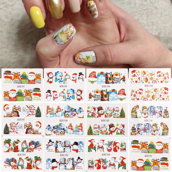 3 листа рождество шаблона для nail art украшения наклейки водного наборы санта-клаус маникюр slider ногтей таблички польской tool, Black 
3 листа рождество шаблона для nail art украшения наклейки водного наборы санта-клаус маникюр slider ногтей таблички польской tool, Black