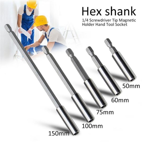 1pc 1/4'' hex quick release magnetic screwdriver bit holder extension bar quick change 1/4" hex shank hand tool
1pc 1/4'' hex quick release magnetic screwdriver bit holder extension bar quick change 1/4" hex shank hand tool