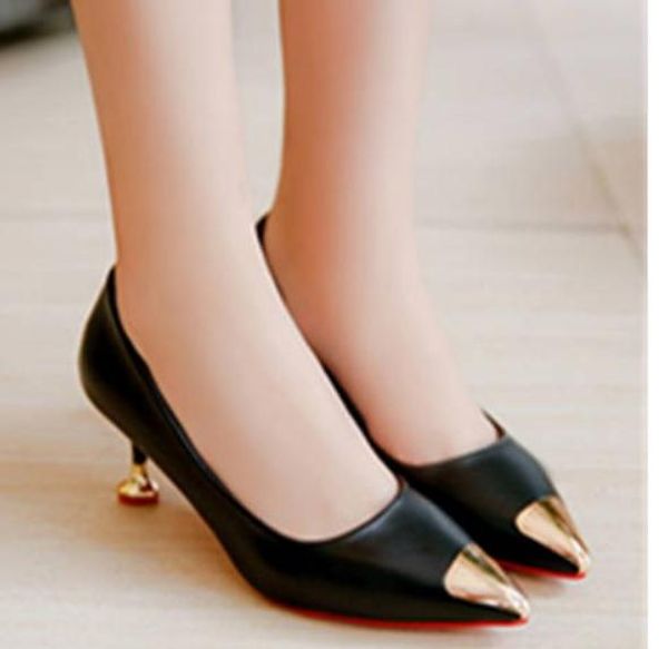 2019 women's shoes in spring and autumn with new style high heel fine heel pointed end @61, Black
2019 women's shoes in spring and autumn with new style high heel fine heel pointed end @61, Black