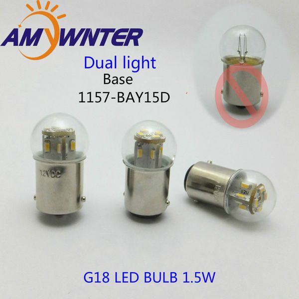 mini bulb g18 led dual light function 12 24v 1157 motorcycle lamp equipment signal lamp auto light source rear bulb
mini bulb g18 led dual light function 12 24v 1157 motorcycle lamp equipment signal lamp auto light source rear bulb
