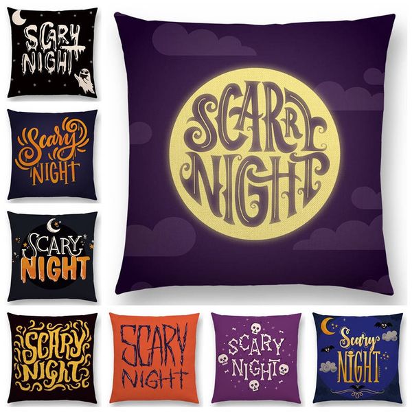 happy halloween scary night trick or treat moon skull witch pumpkin zombie vampire ghost good cushion cover sofa pillow case
happy halloween scary night trick or treat moon skull witch pumpkin zombie vampire ghost good cushion cover sofa pillow case
