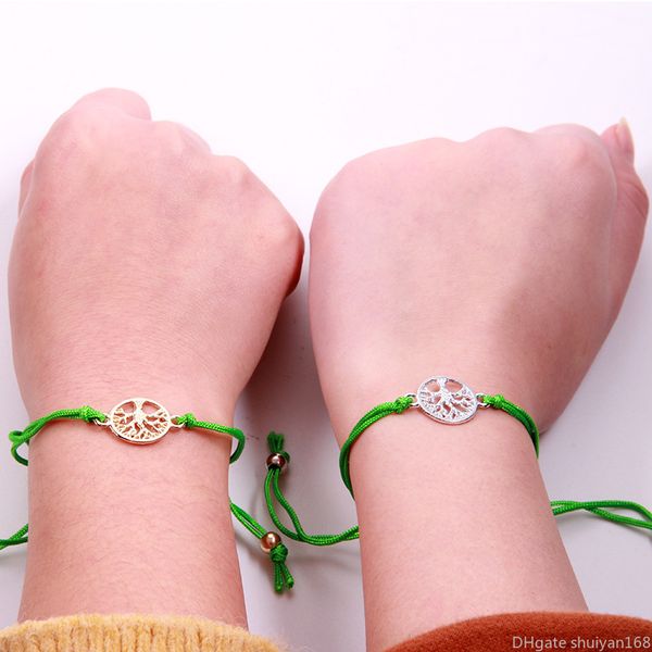 tree of life couple charm bracelets adjustable rope bangle lovers lucky red string friendship wish bracelet jewelry valentine's day gif, Golden;silver
tree of life couple charm bracelets adjustable rope bangle lovers lucky red string friendship wish bracelet jewelry valentine's day gif, Golden;silver