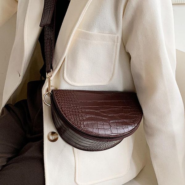 vintag fashion saddle bag 2019 new pu leather women's designer handbag crocodile pattern shoulder messenger bag
vintag fashion saddle bag 2019 new pu leather women's designer handbag crocodile pattern shoulder messenger bag