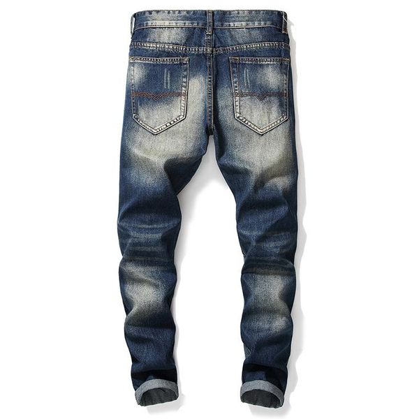 мода-мужские рваные slim fit джинсы байкер отверстие длинный карандаш изношенный высокий эластичный пояс на молнии подходит для всех сезонов, Blue
мода-мужские рваные slim fit джинсы байкер отверстие длинный карандаш изношенный высокий эластичный пояс на молнии подходит для всех сезонов, Blue
