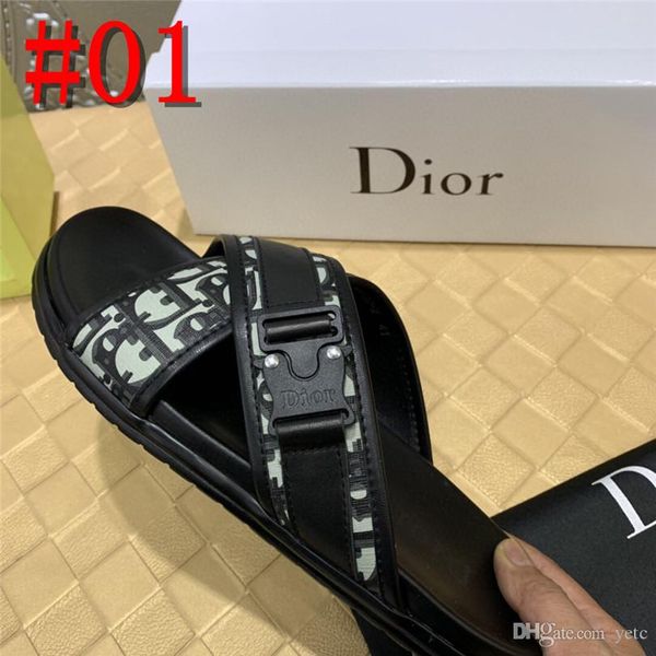 20fw men genuine leather flip flops summer beach sandals outdoor slippers luxury mens slides black white slipper male designers shoes con19, Blue;gray
20fw men genuine leather flip flops summer beach sandals outdoor slippers luxury mens slides black white slipper male designers shoes con19, Blue;gray
