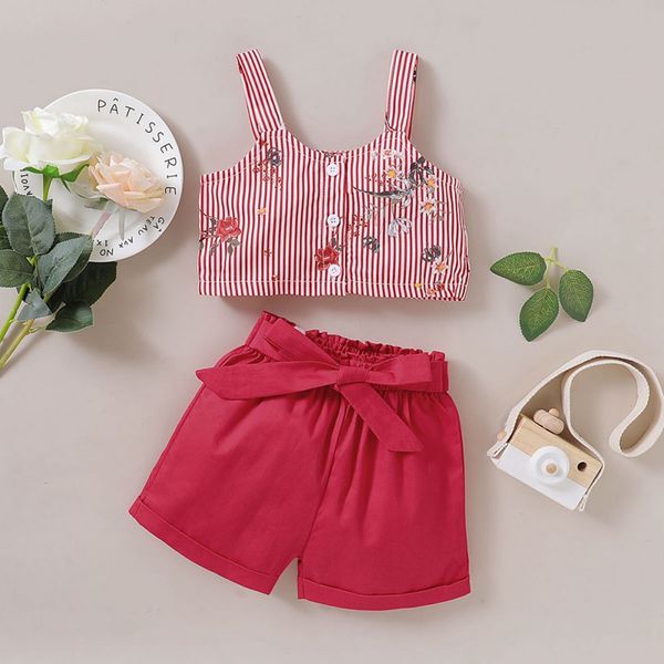 new toddler kids baby girls clothes 2pcs set sleeveless ruffles crop +bowknot striped shorts fashion cute outfits summer0223, White
new toddler kids baby girls clothes 2pcs set sleeveless ruffles crop +bowknot striped shorts fashion cute outfits summer0223, White