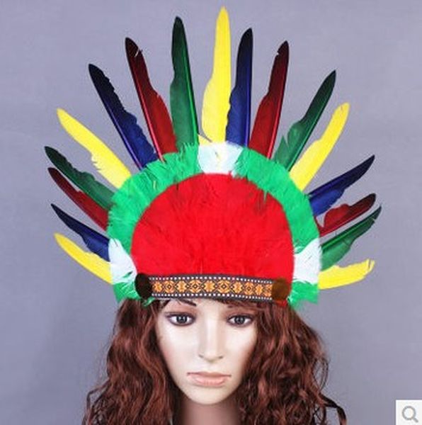 thanksgiving day prop hat festival cosplay props headwear savages ethnic minority chief feather hair ornament
thanksgiving day prop hat festival cosplay props headwear savages ethnic minority chief feather hair ornament