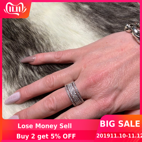 starlight female promise ring 925 sterling silver pave cz stone wedding band rings for women bridal statement party jewelry, Golden;silver
starlight female promise ring 925 sterling silver pave cz stone wedding band rings for women bridal statement party jewelry, Golden;silver