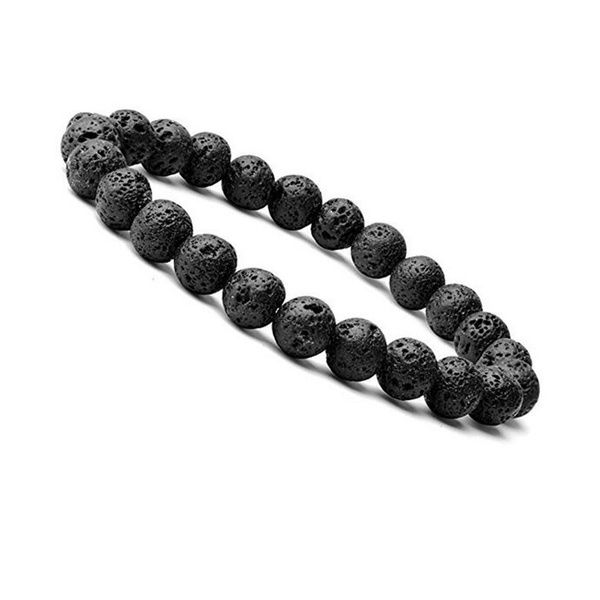 natural 8mm lava stone healing crystal stretch beaded bracelet for friendship gift handmade gemstone jewlerry, Black
natural 8mm lava stone healing crystal stretch beaded bracelet for friendship gift handmade gemstone jewlerry, Black