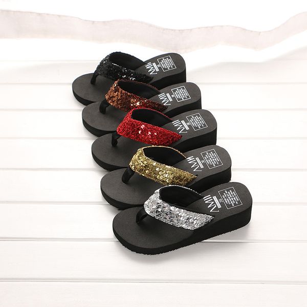 sandalias mujer women sequins sandals beach slippers summer sandals flip flops lady wedges shoes woman sapatos, Black
sandalias mujer women sequins sandals beach slippers summer sandals flip flops lady wedges shoes woman sapatos, Black