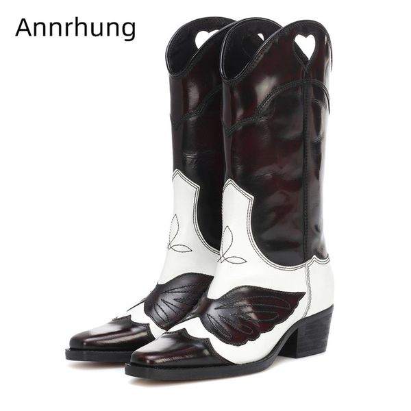 boots sewing wing knee high women thick heel square toe genuine leather runway botas mujer chic winter, Black
boots sewing wing knee high women thick heel square toe genuine leather runway botas mujer chic winter, Black
