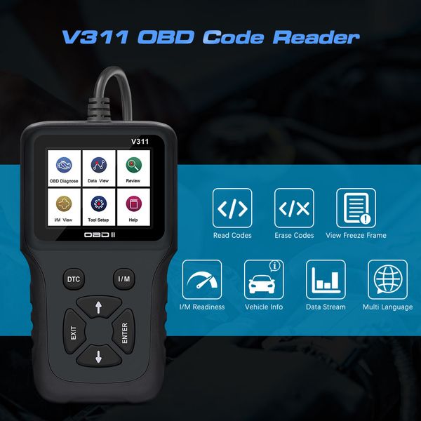 car diagnostic scanner auto tool vs elm327 v1.5 v311 obd2 code reader scan tool obdii / eobd obd 2 read/clear fault code i/m dtc
car diagnostic scanner auto tool vs elm327 v1.5 v311 obd2 code reader scan tool obdii / eobd obd 2 read/clear fault code i/m dtc
