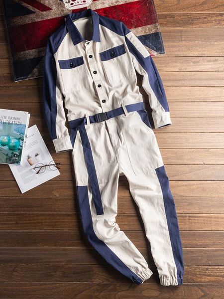 men's pants tide brand hip-hop hit color jumpsuit catwalk autumn korean overalls men and women fashion, Black
men's pants tide brand hip-hop hit color jumpsuit catwalk autumn korean overalls men and women fashion, Black