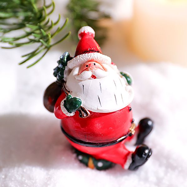

20#christmas diy ornament santa resin doll deskdecoration christmas gift bonsai ornament decor pendant navidad 2019