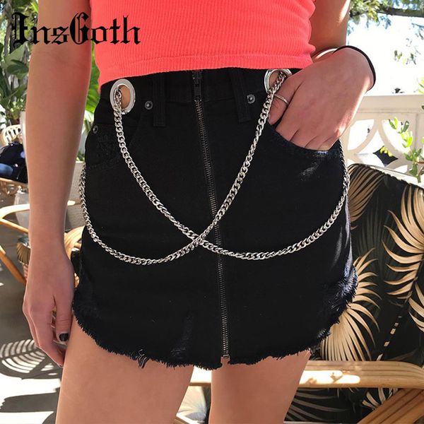insgoth women black mini skirts streetwear punk chain high waist shirts casual party female solid a-line skirts
insgoth women black mini skirts streetwear punk chain high waist shirts casual party female solid a-line skirts